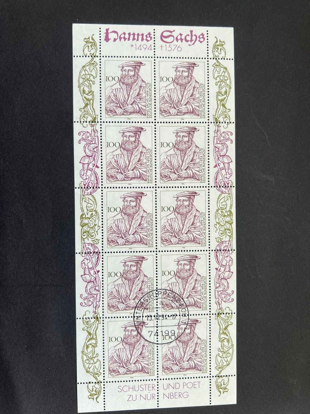 Tutti i francobolli: Deutsche Post Kleinbogen ** und gest. Mi.1763  (4379) – Nuovo (secondo la descrizione) da Hinwil venduto da Sidi4