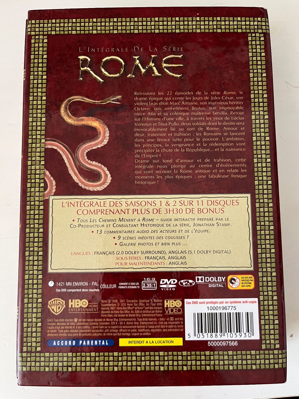 Alle DVDs: ROME Season 1-2 DVD – Neu (gemäss Beschreibung) aus Sierre von black.box 1