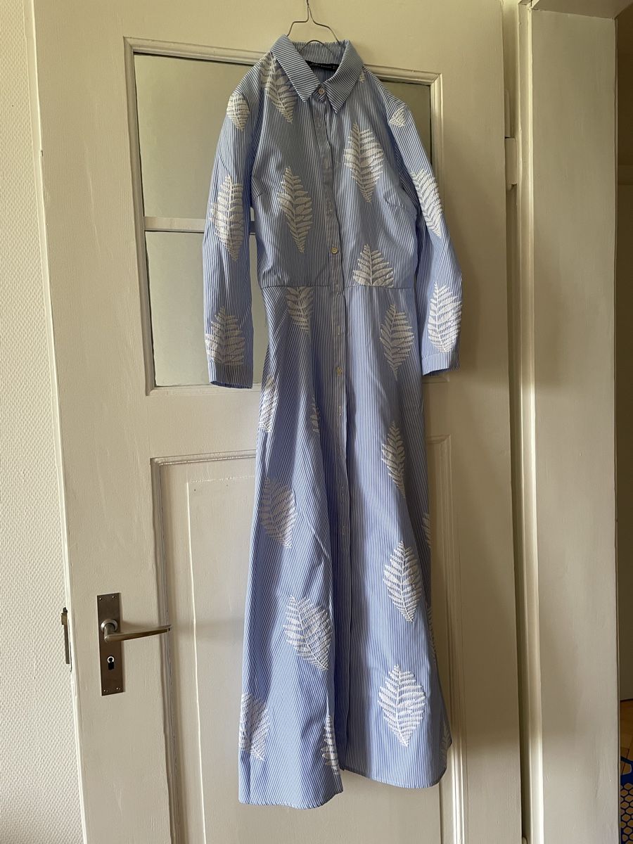 Zara Vestiti: Blauweiss Hemdkleid – Usato da Basel venduto da BiancaCCC
