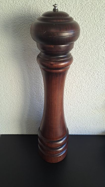 Eichenholz Pfeffermühle 12,7 Cm – Mit Keramikmahlwerk, Nachfüllbar & Einstellbar
