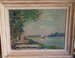 grand tableau A.PETTINEROLLI matin d'été