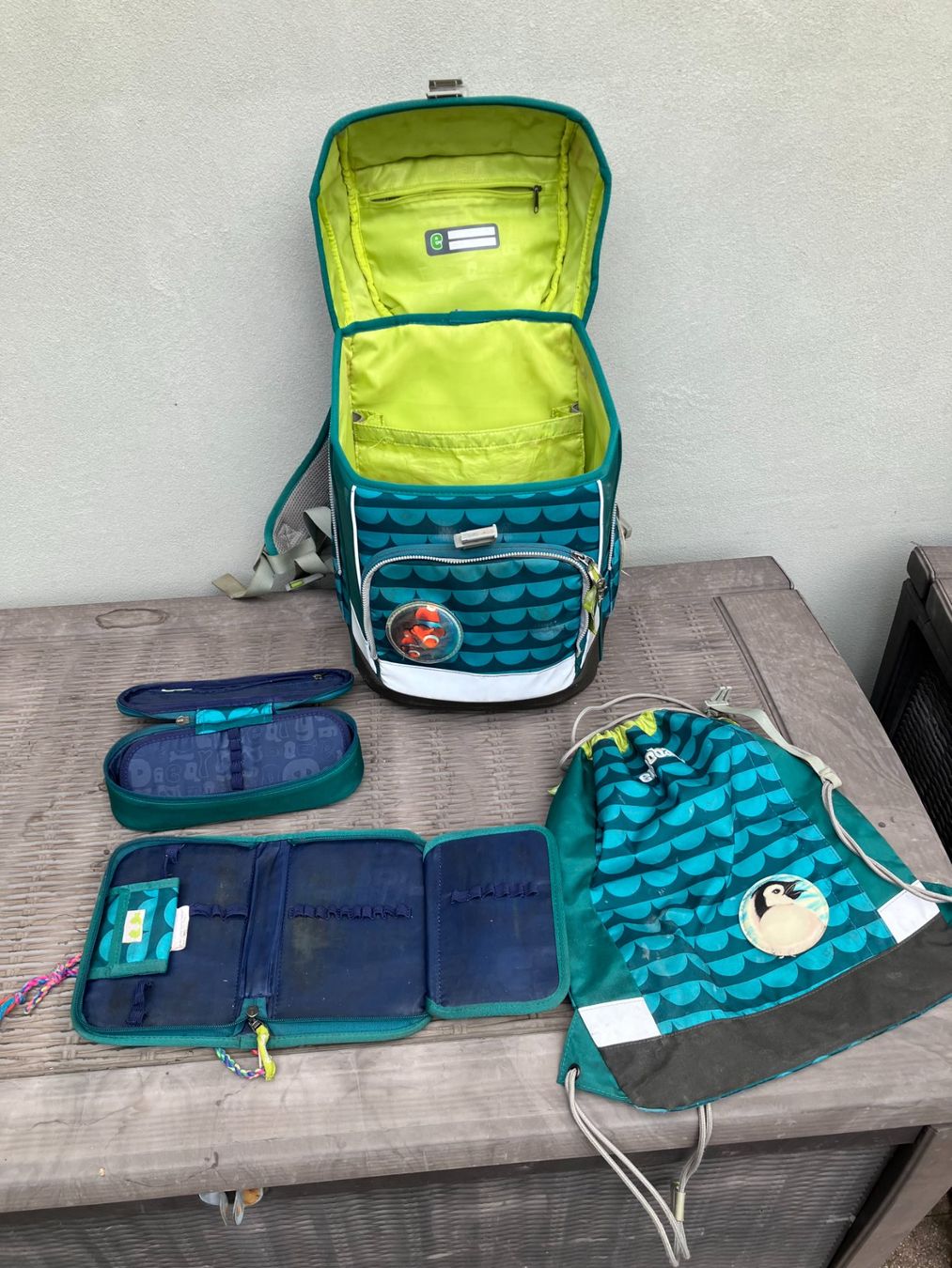 Ergobag Borse & Zaini: ERGOBAG Schulthek inkl. Turnbeutel und Etuis – Usato da Seltisberg venduto da chr_8jtb 1