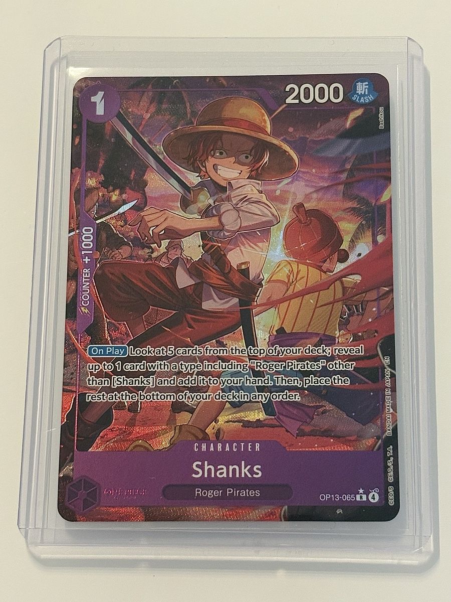 Bandai Carte collezionabili: One Piece TCG - Shanks OP13-065 – Nuovo (secondo la descrizione) da Pieterlen venduto da Mira_o7