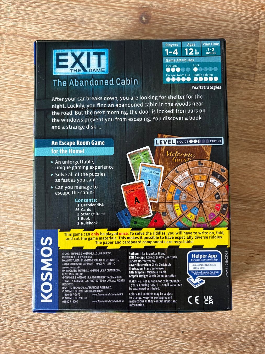 Giochi: Exit Game - The Abandoned Cabin – Usato da Bern venduto da nik_2kbk 1