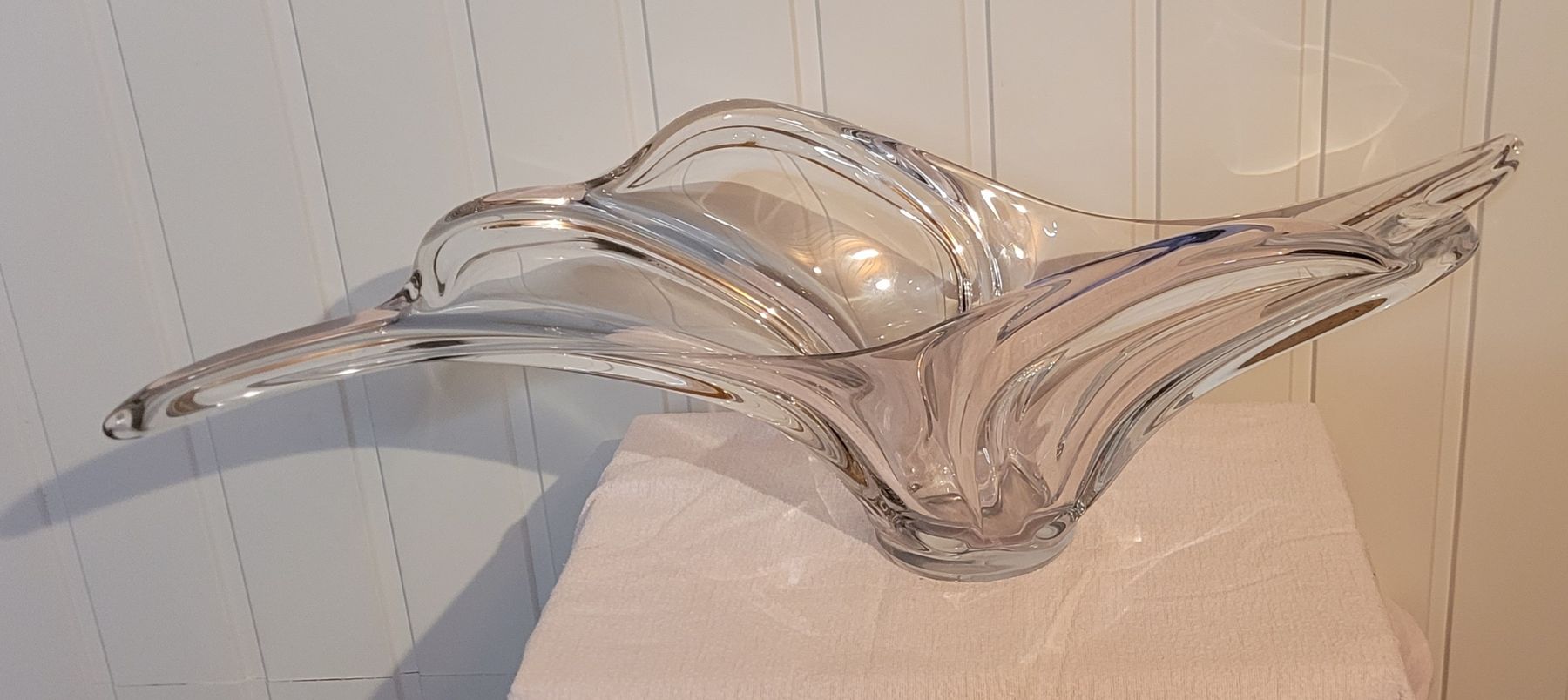 Piatti di portata: Superbe Plat/coupe, centre de table en cristal – Nuovo (secondo la descrizione) da Rocourt venduto da PapyCH