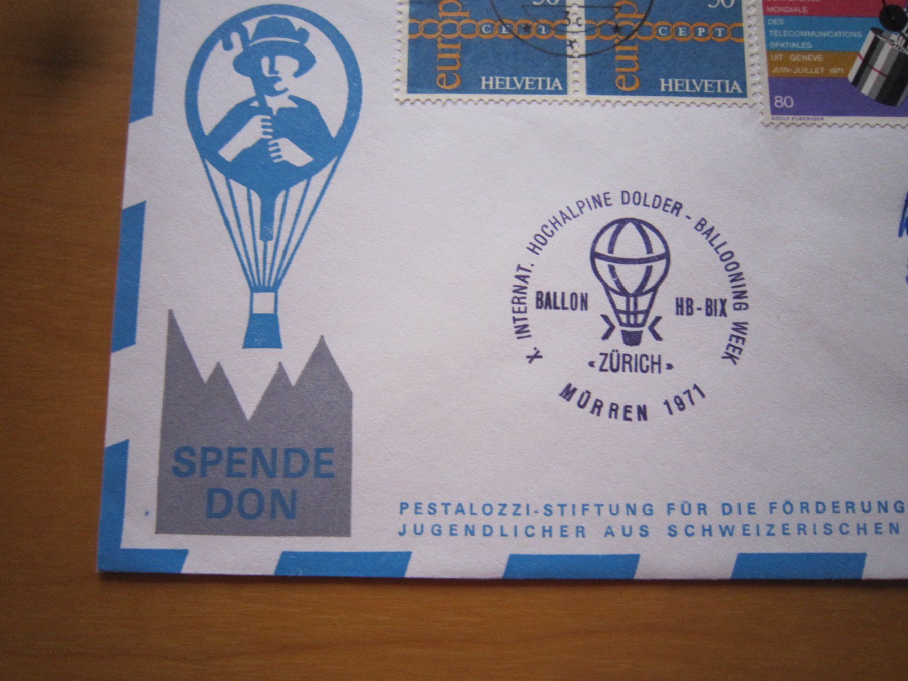 Tutti i francobolli: Ballonposto 1971 Stempel GRINDELWALD – Usato da Giubiasco venduto da sal_9j6w 1