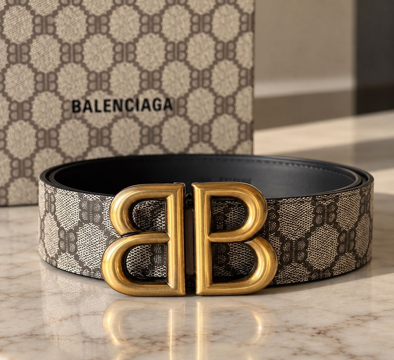 Balenciaga Gürtel: Gucci x Balenciaga The Hacker Project Belt – Neu und originalverpackt aus Meilen von pgreey 2