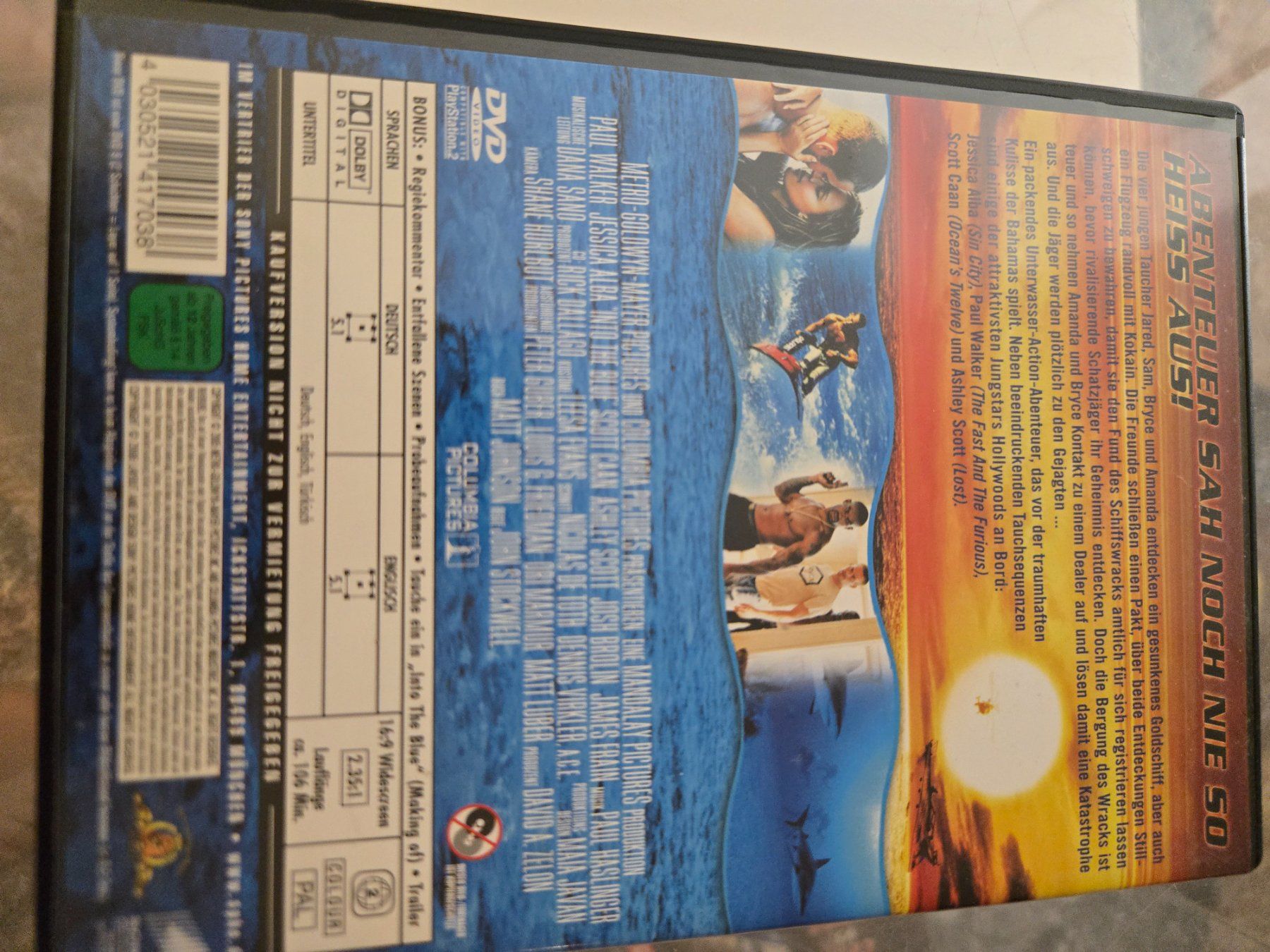Tutti i DVDs: Into the Blue DVD – Usato da Bussigny venduto da Kfdlt 1