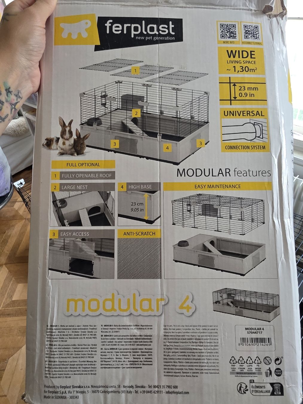 Ferplast Käfige, Transport & Sicherheit: Ferplast Käfig Modular 4 Universal Neu 180cm  – Neu und originalverpackt aus Wigoltingen von Zuckerfee84 5