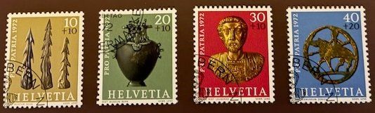 Tutti i francobolli: Pro Patria 1972 ET gest. – Usato da Quartino venduto da Gutri44