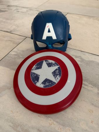 Captain America Schild und Maske - Für Kinderkostüm
