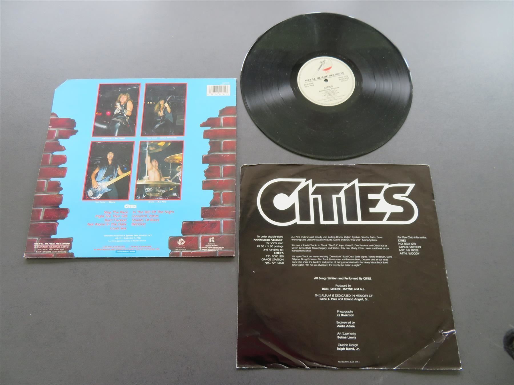 Dischi in vinile: CITIES Annihilation Absolute HEAVY METAL – Usato da Niederbipp venduto da Onyx32 1