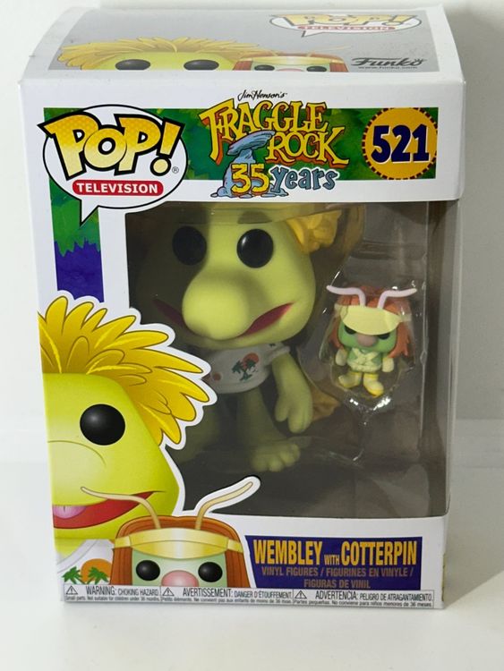 Funko Pop! Fraggle Rock Set of 5. Flocked, in the Vault now (rare) NIB 889698250023