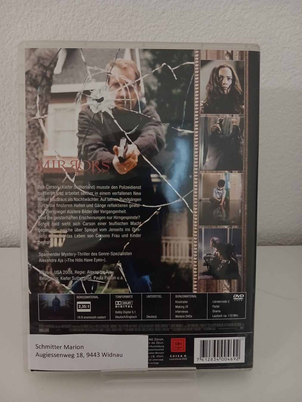 Tous les DVDs: Mirrors – D'occasion à St. Margrethen SG par SamusAran 1