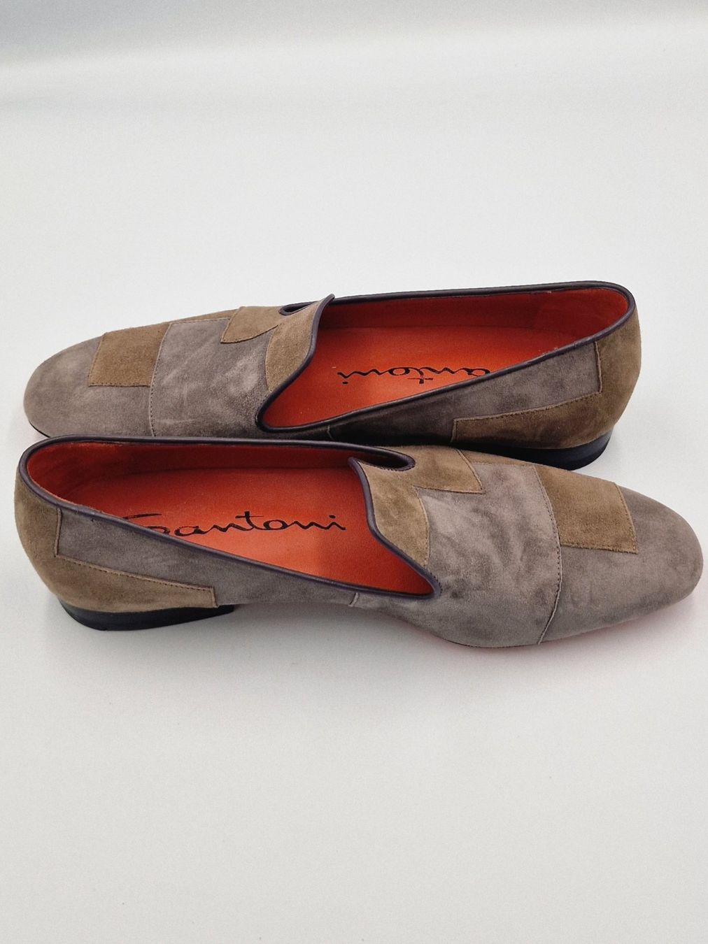 Santoni Scarpe da uomo: Santoni Mokassins Wildleder Patchwork Herren Grösse 43 – Usato da Affeltrangen venduto da Nataoli 3