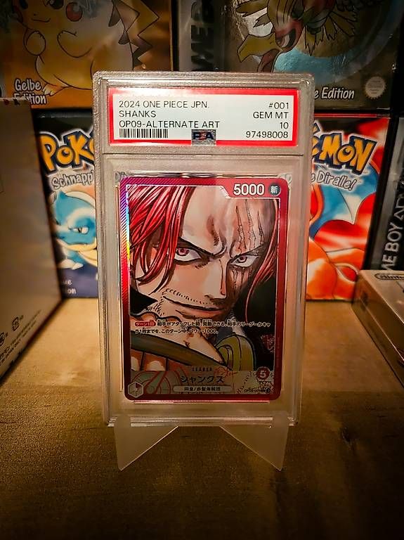 Carte collezionabili: Shanks OP09 Alternate Art PSA 10 – Usato da villmergen venduto da phenom77