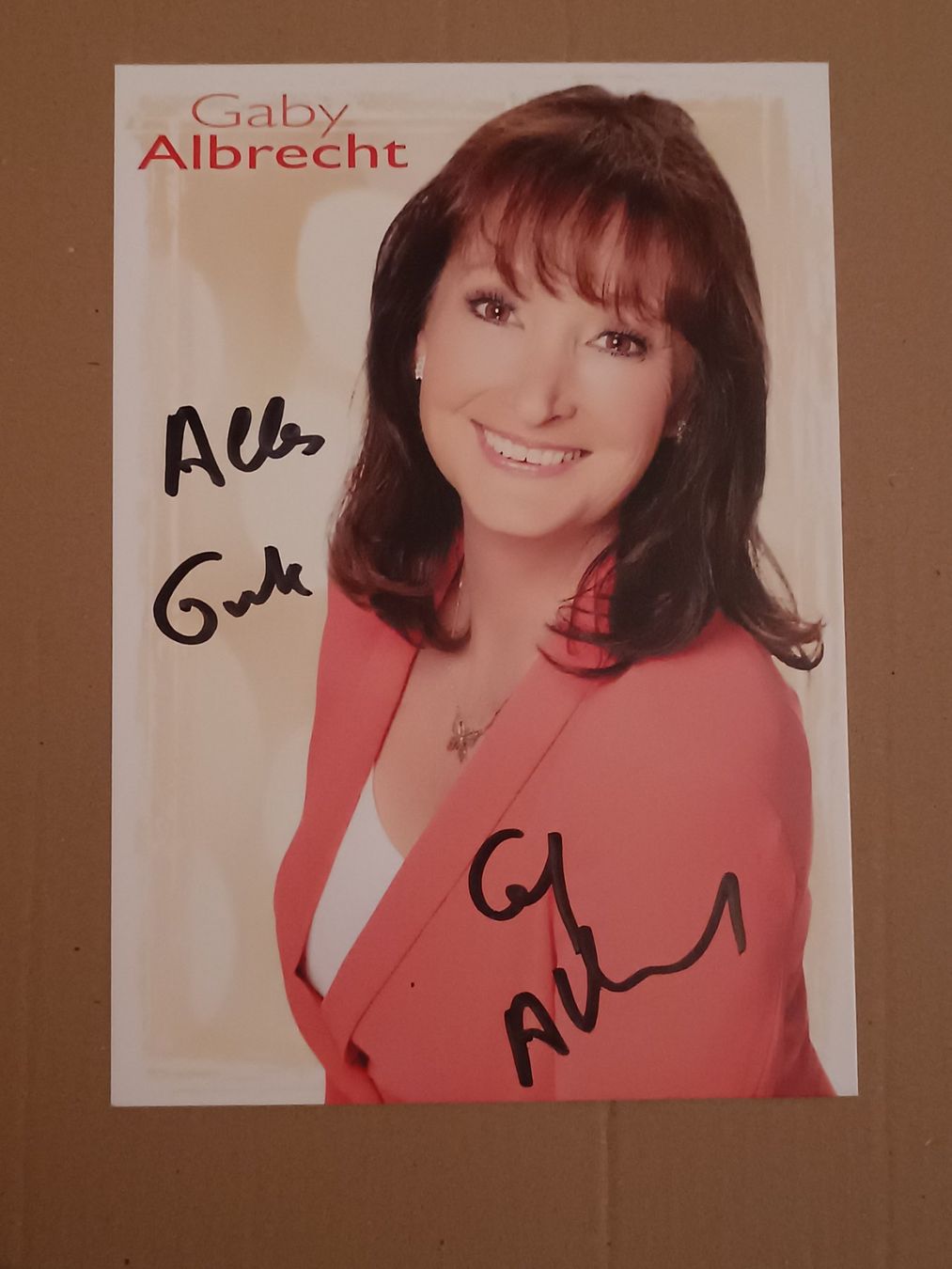 Autographes: Gaby Albrecht - handsigniert – D'occasion à Menziken par Autogramme