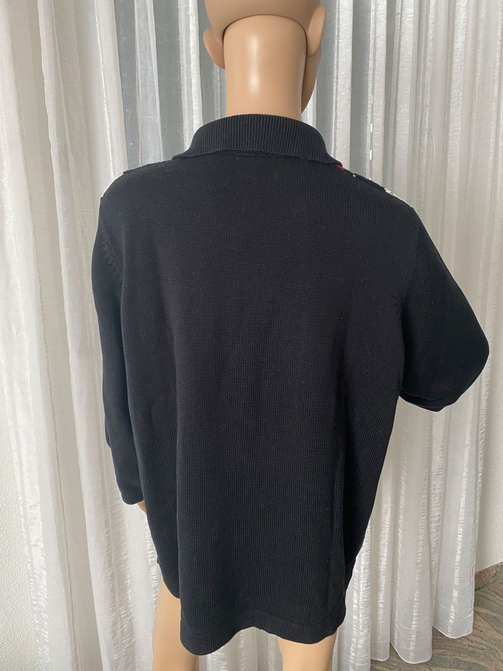 Pullover & Sweatshirts: Extravaganter seltener RHOMBEN Pullover, nero/rot, Gr. 44/46 – Gebraucht aus Winkel von ferrari2022 4