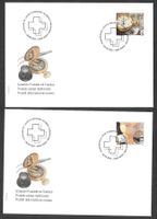 2 FDC 1177 - 1178 Serie Einzelmarken ET Bern 6.9.2005