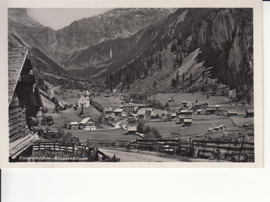 Ansichtskarten: Unterschächen ca. 1940 – Gebraucht aus Bürglen TG von StampGraf