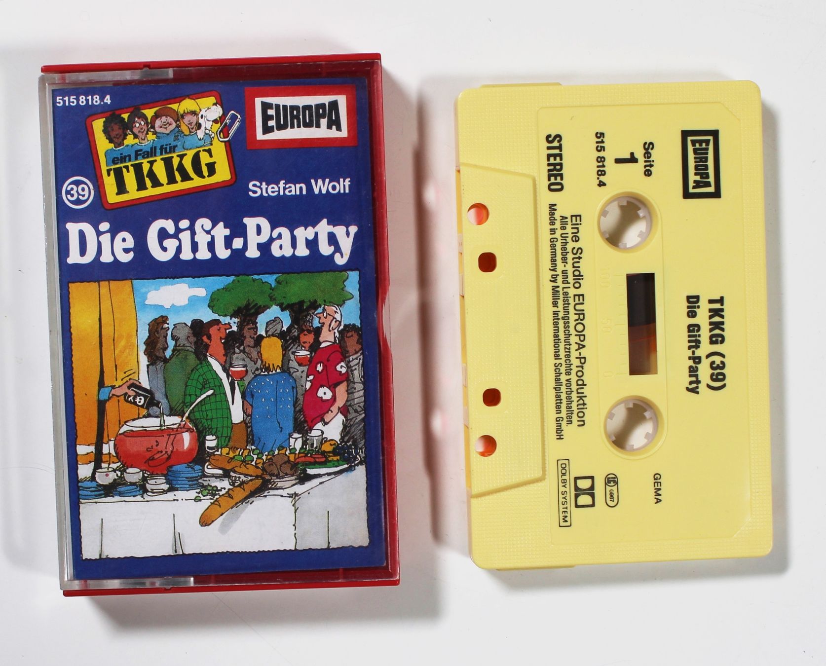 Musicassette: MC TKKG - Die Gift-Party Folge 39 – Usato da Brüttisellen venduto da Collector-Corner 1