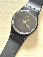 Swatch Quartz Uhr schwarz guter Zustand