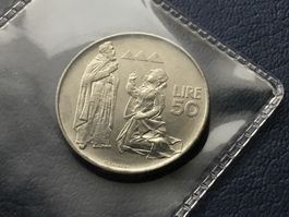50 Lire San Marino 1972 unzirkuliert