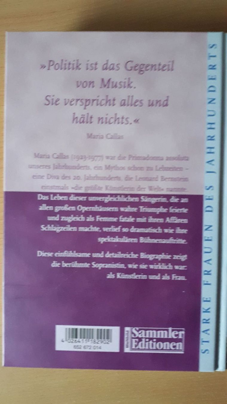 Bücher: Maria Callas – Gebraucht aus Basel von Alacant 2