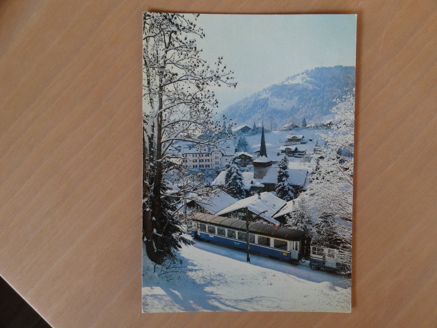 Cartoline postali: Gstaad - Hiver Suisse pittoresque – Usato da St Léonard venduto da Riglin