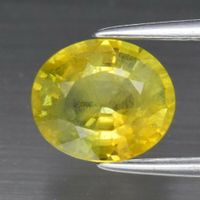 1.92ct Saphir grün Gelb aus Madagaskar