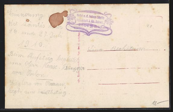 Cartes postales: AK Säntis, Observatorium auf dem Gipfel – D'occasion à Berlin par bartko-reher 1