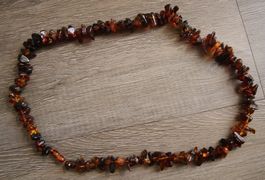 Nachlass: Ostsee Bernstein Schmuck Kette Collier 62 Gramm