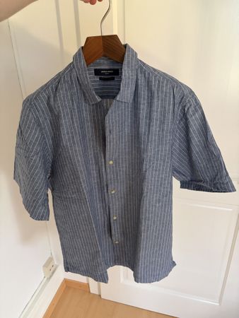 Jack & Jones Premium Sommerhemd Leinen-Baumwolle Gr. L