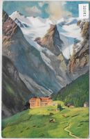 Trafoihotel mit Ortler - Künstlerkarte