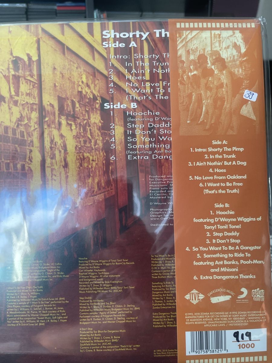 Dischi in vinile: Too Short / Shorty the pimp  – Nuovo e nell'imballaggio originale da Dagmersellen venduto da stonefinger 1