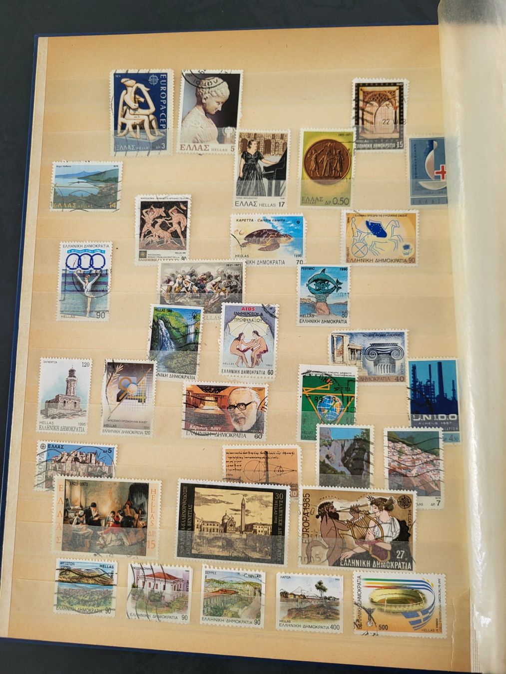 Alle Briefmarken: Sammlung Album Griechenland & Zypern – Gebraucht aus Rümlang von Turrin 3