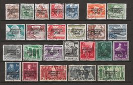 1948/50 : Serien OMS Nr. 1 - 25, einwandfrei, KP 394.--