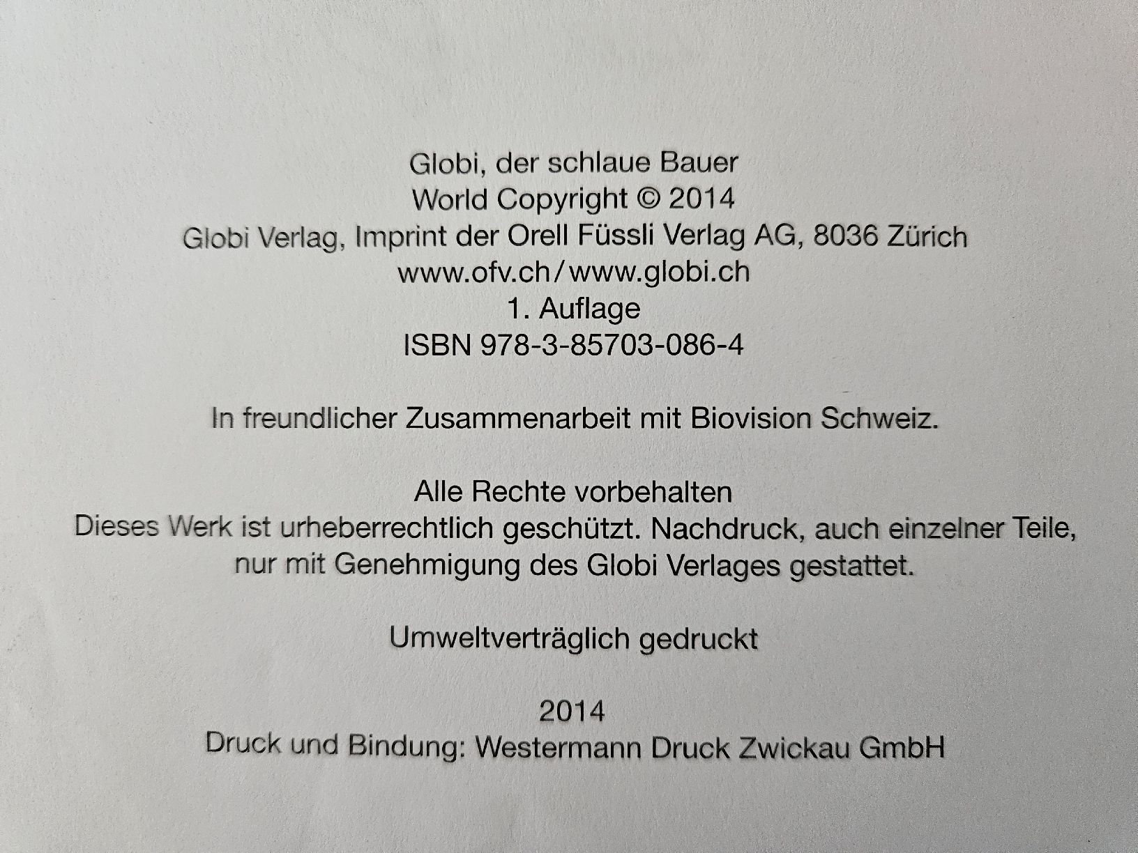 Bücher: Globi, der schlaue Bauer – Gebraucht aus Kreuzlingen von chr_pfn9 2