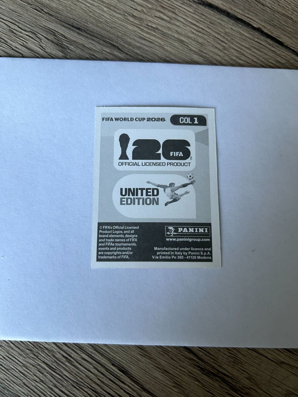 Panini Carte collezionabili: Panini FIFA World Cup 2026 - COL 1 – Usato da Zumikon venduto da meter03 1