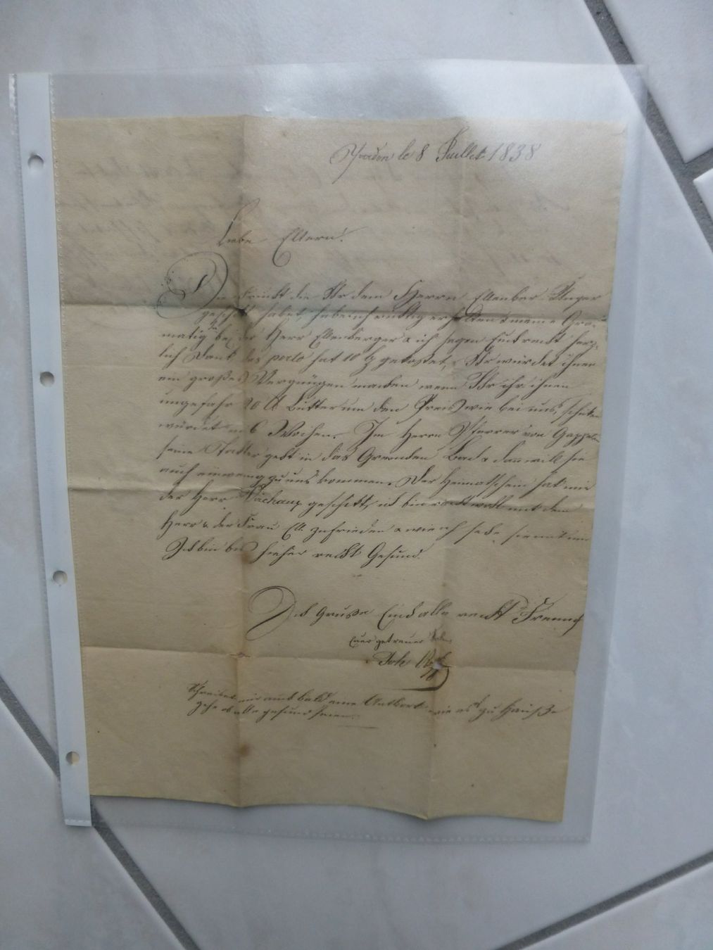 Documenti: Yverdon nach Solothurn 1838 ??? – Usato da Bettlach venduto da 1saurer 1