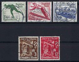 Deutsches Reich 1935 Serie Nr. 598-602 gest.