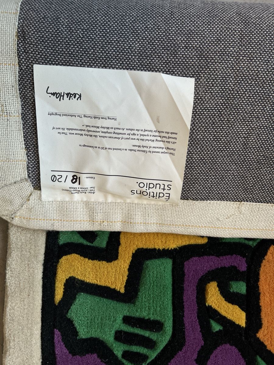 Tappeti: Keith Haring tapis rare – Usato da Vétroz venduto da Chrisbad60 1