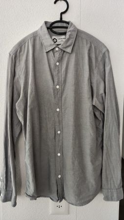 Herren Hemd Jack&Jones Grau Slim Fit Grösse M