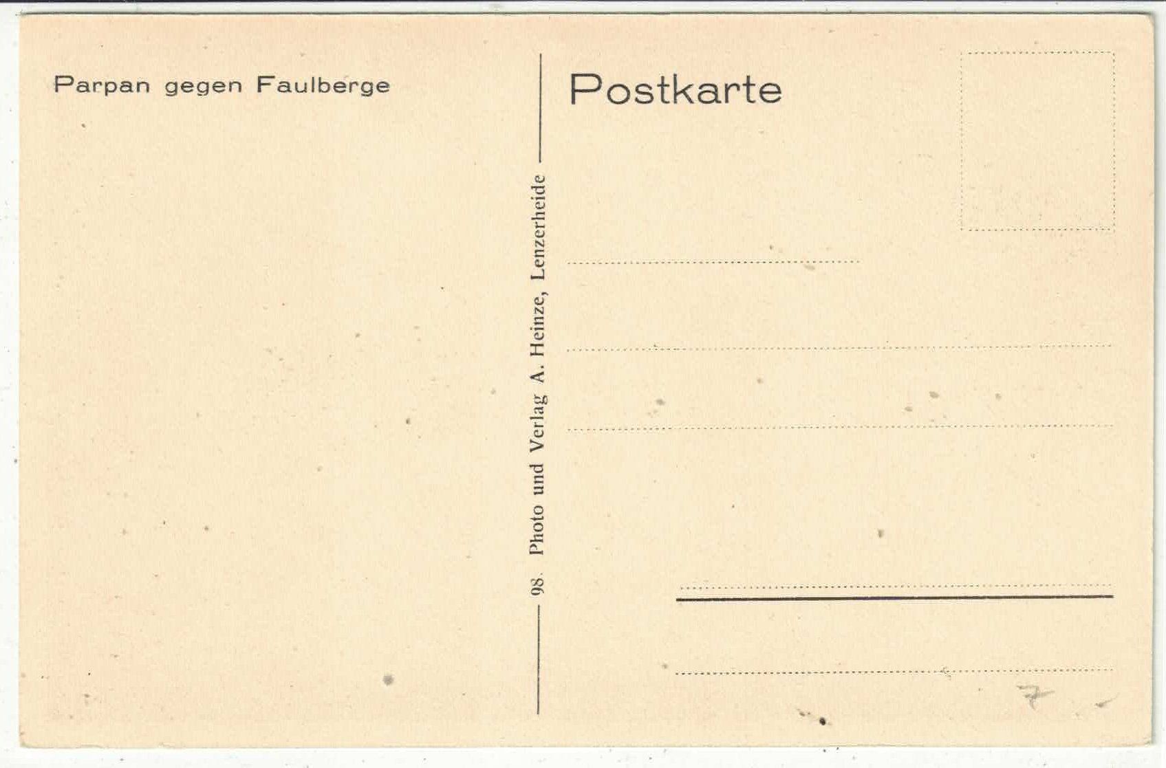 Ansichtskarten: Parpan gegen Faulberge – Gebraucht aus Ettingen von Kartenplanet 1