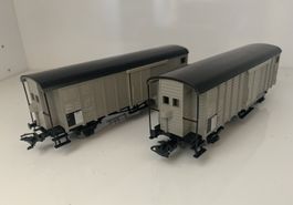 Zwei gedeckte SBB Güterwagen Märklin H0