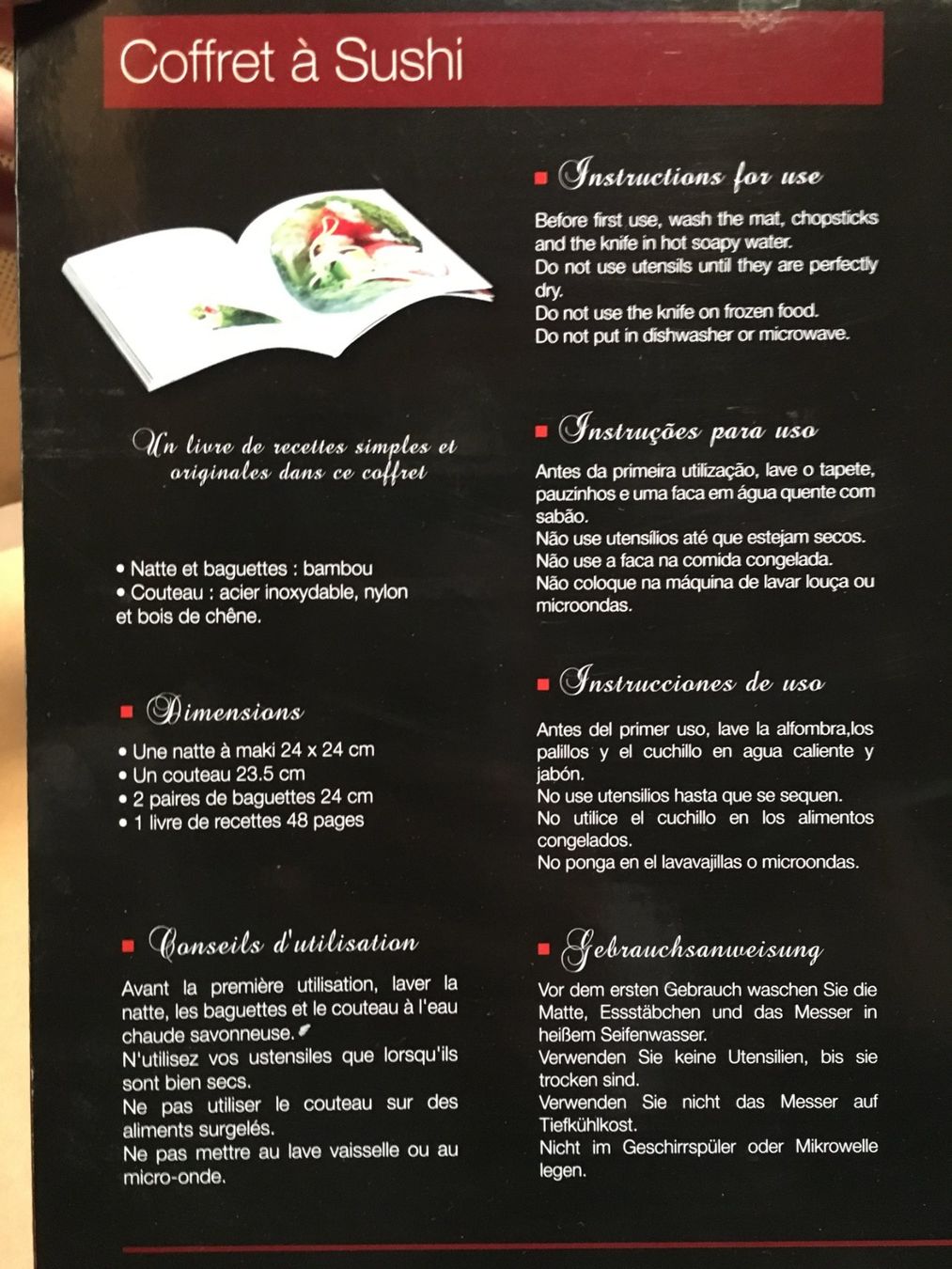 Portagioie: Coffret à Sushi – Nuovo e nell'imballaggio originale da Neuchâtel venduto da Tradeboi 1