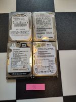 4x 250GB 2.5" SATA HDD – SMART geprüft – WD/Toshiba/Hitachi