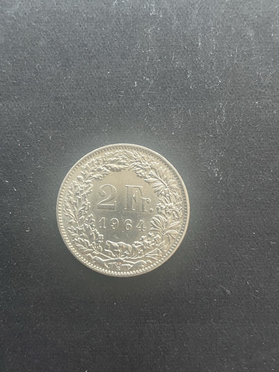 Toutes les monnaies: 2.- Silber CH Jahr 1964 – D'occasion à Meierskappel par Hala03 3