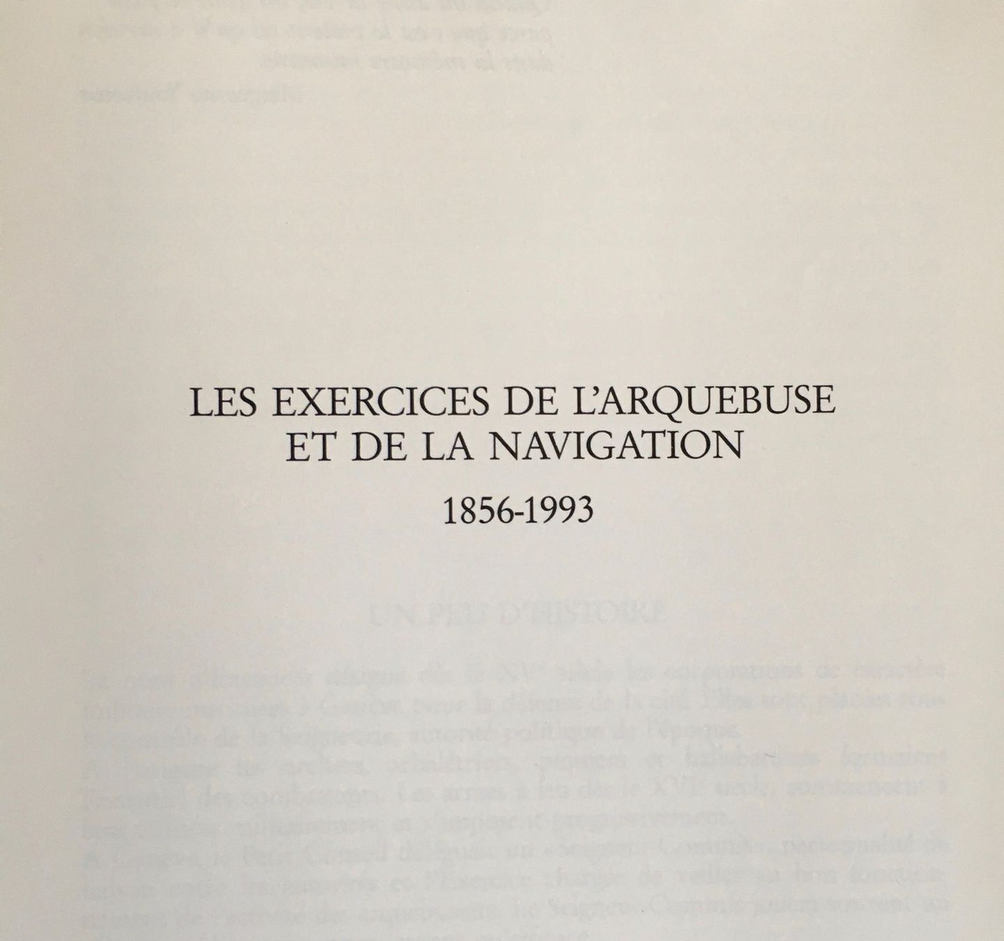 Libri: Brochure - Exercices Arquebuse et Navigation de 1993 – Nuovo (secondo la descrizione) da Carouge GE venduto da pierre956 1