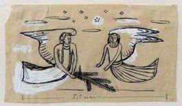 Anni Frey (1912-2001) Malerin, Illustratorin - Zeichnung